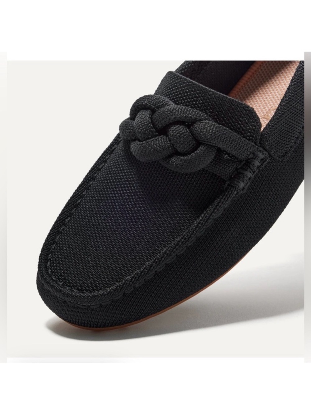 Rothy's Black Knotted Moccasin Flat